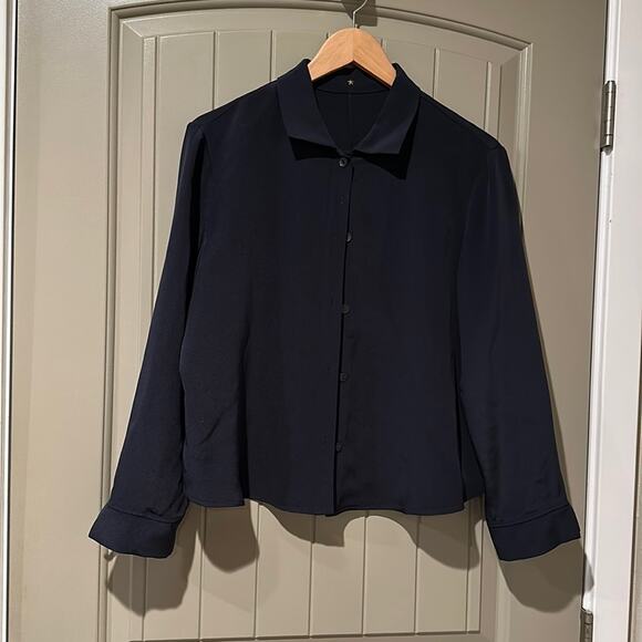 Peter Cohen Silk Blouse sz L - Picture 2 of 8